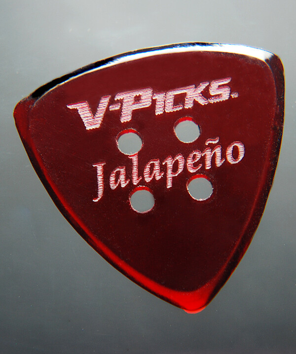 V-Pick Jalapeno Guit.&Mando Pick rubyred