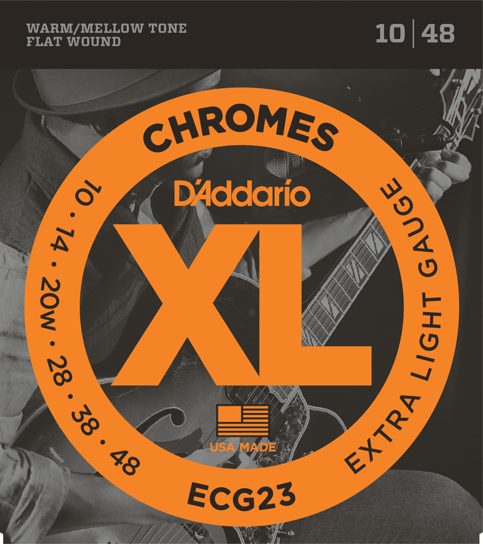 ECG23 Chromes Flatwound Extra Light 10-48