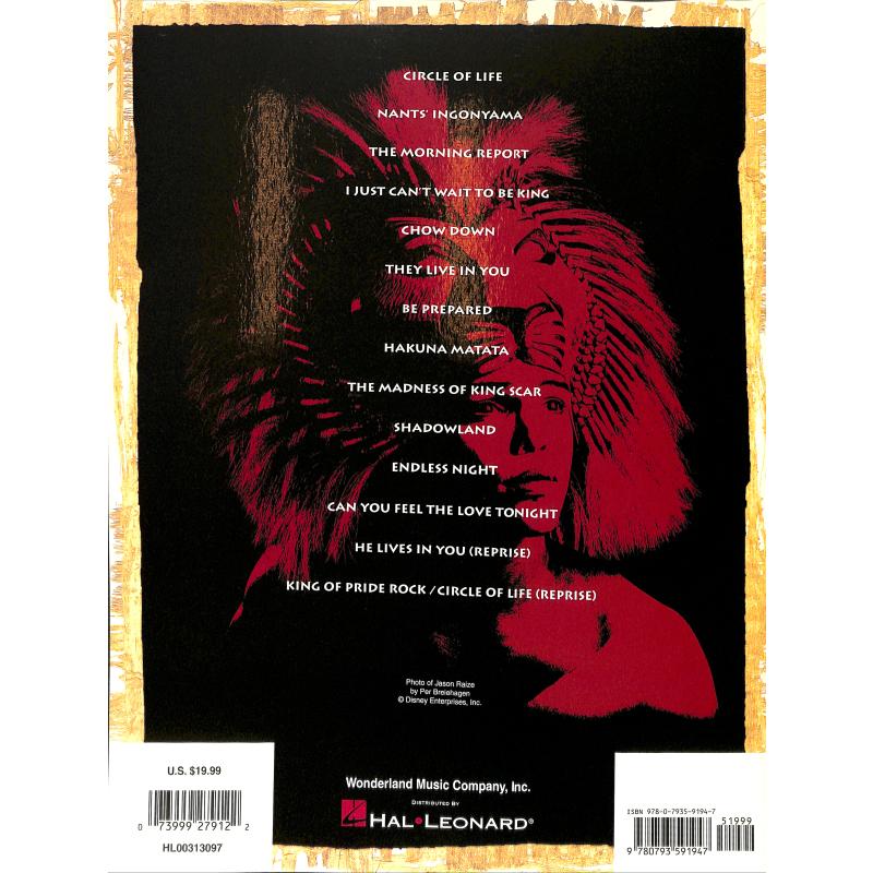 The lion king - Broadway selections