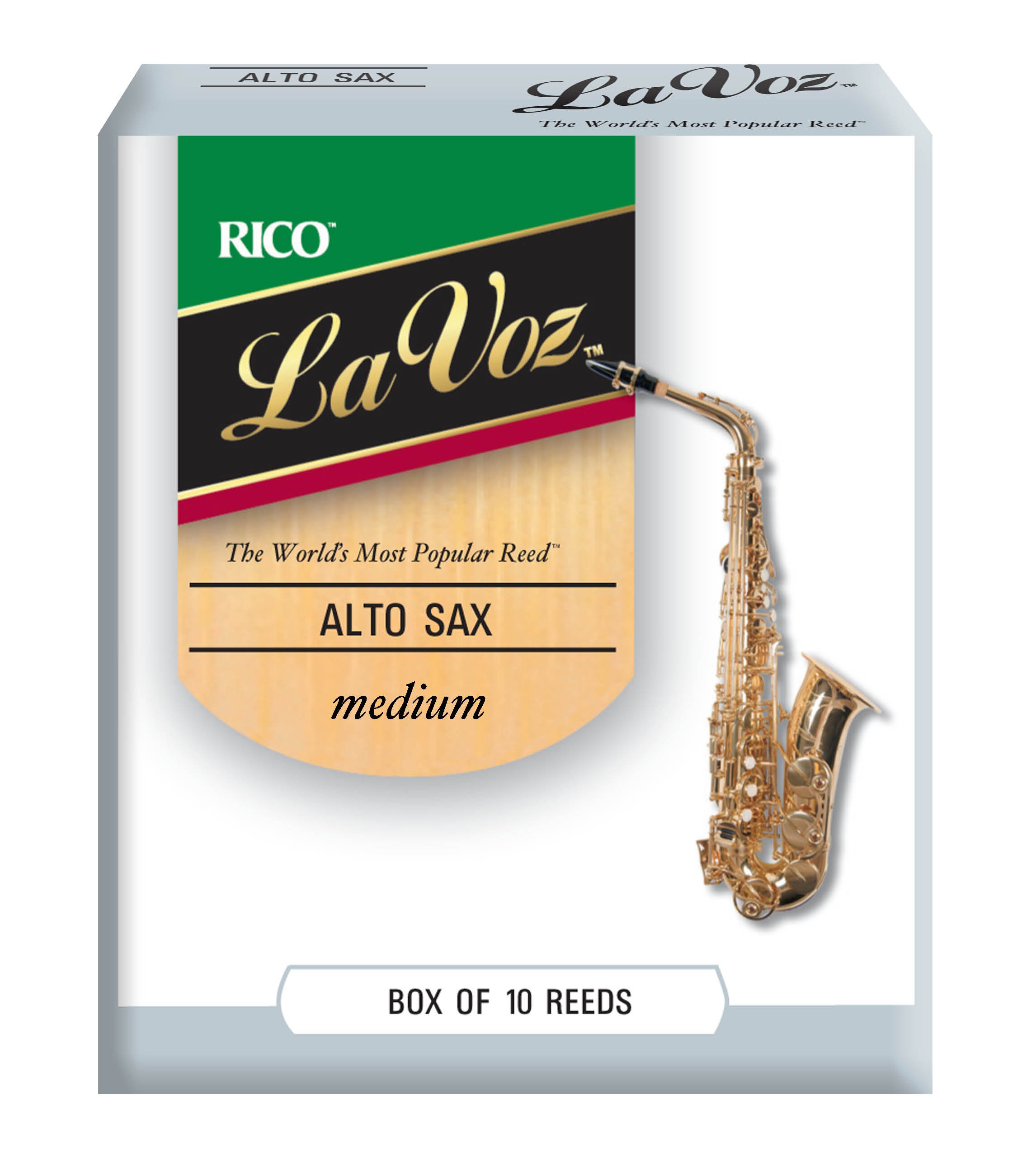 La Voz Altsaxophonblätter M 10er Packung