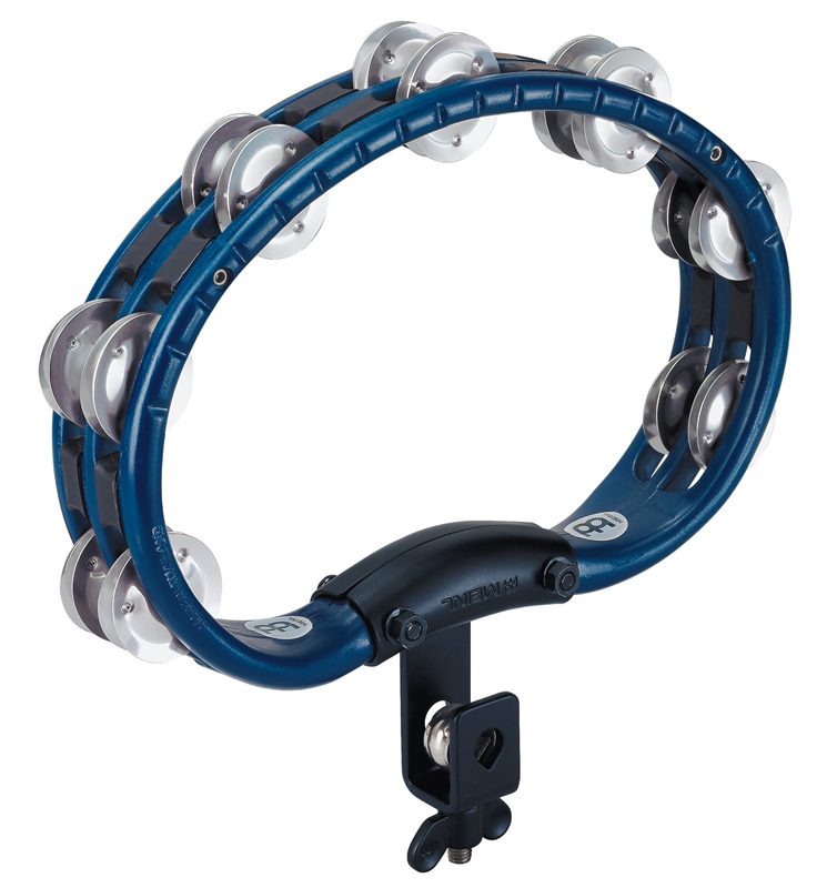 TMT2A-B Drummer Tambourine 2 reihig - Montierbar - blau