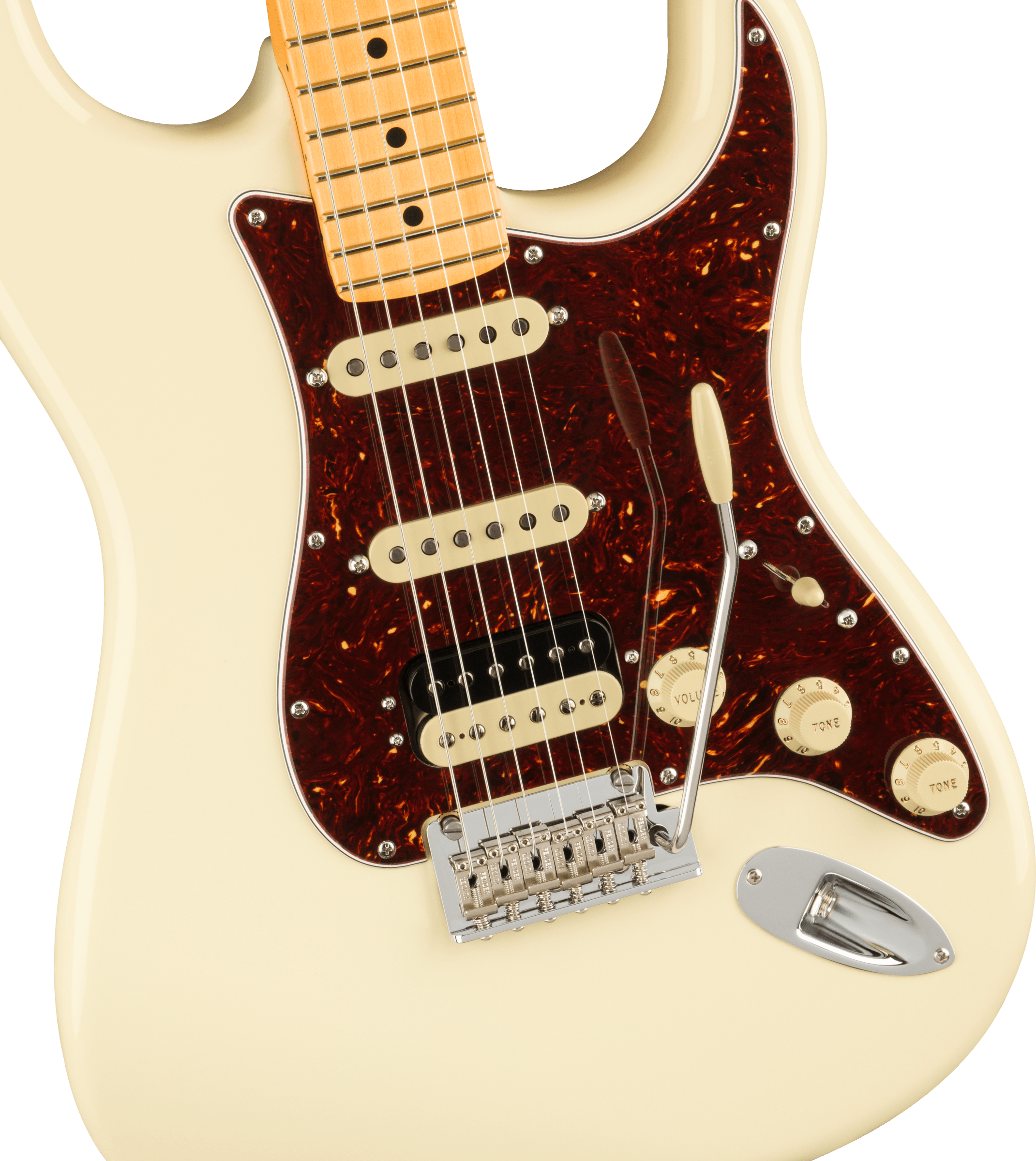 American Professional II Stratocaster HSS Maple Fingerboard, Olympic White