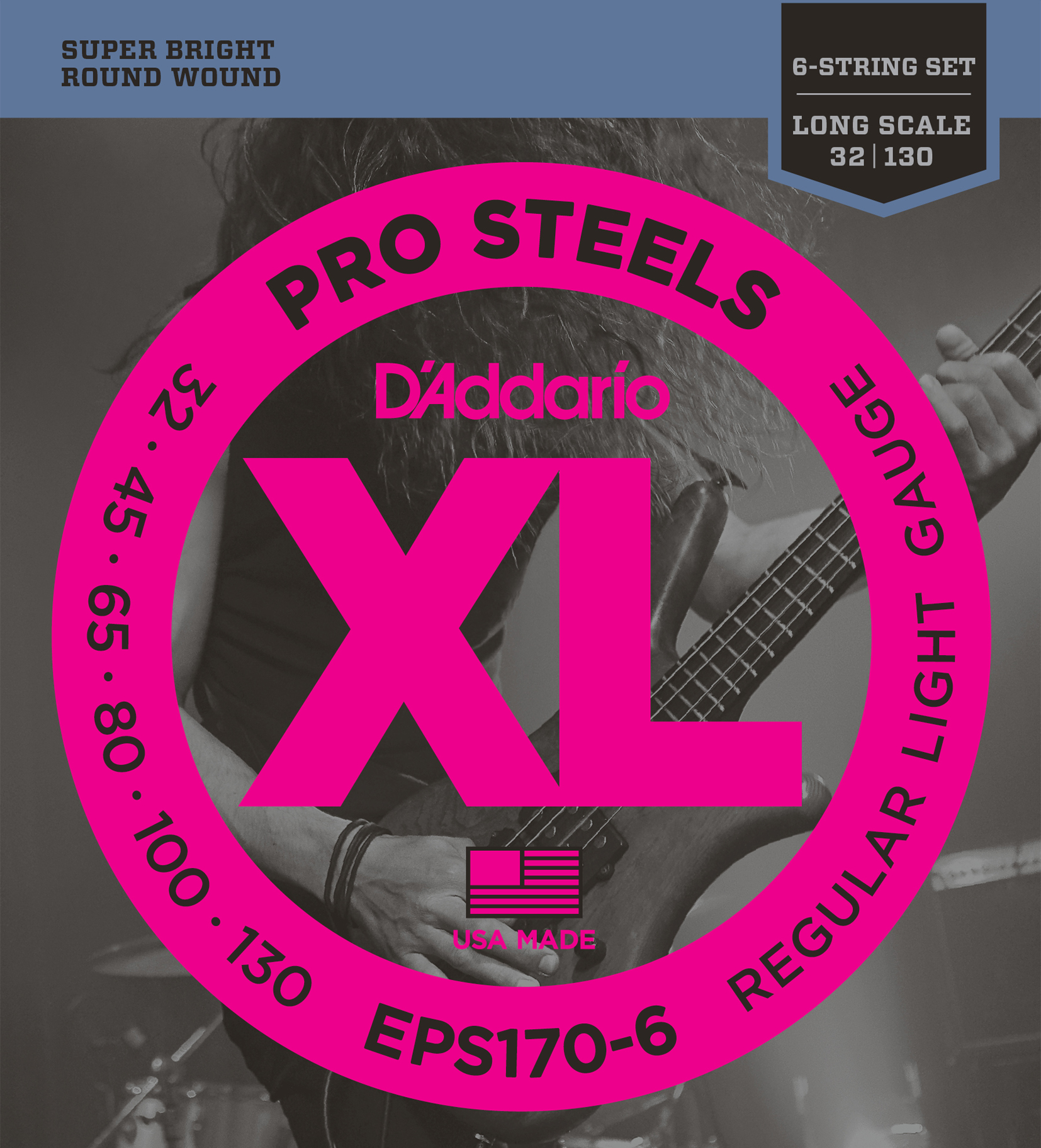 EPS170-6 Pro Steels 6-String long, 032.045.065.080.100.130