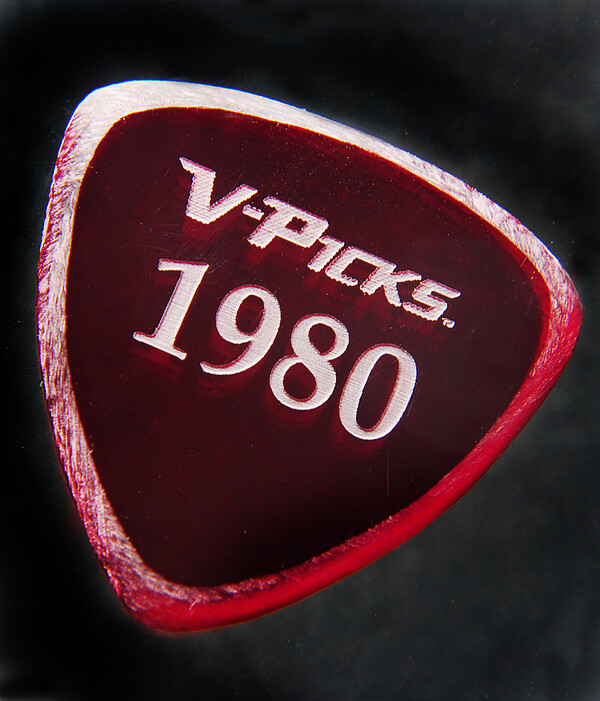 V-Pick 1980 Guitar&Mandolin Pick rubyred