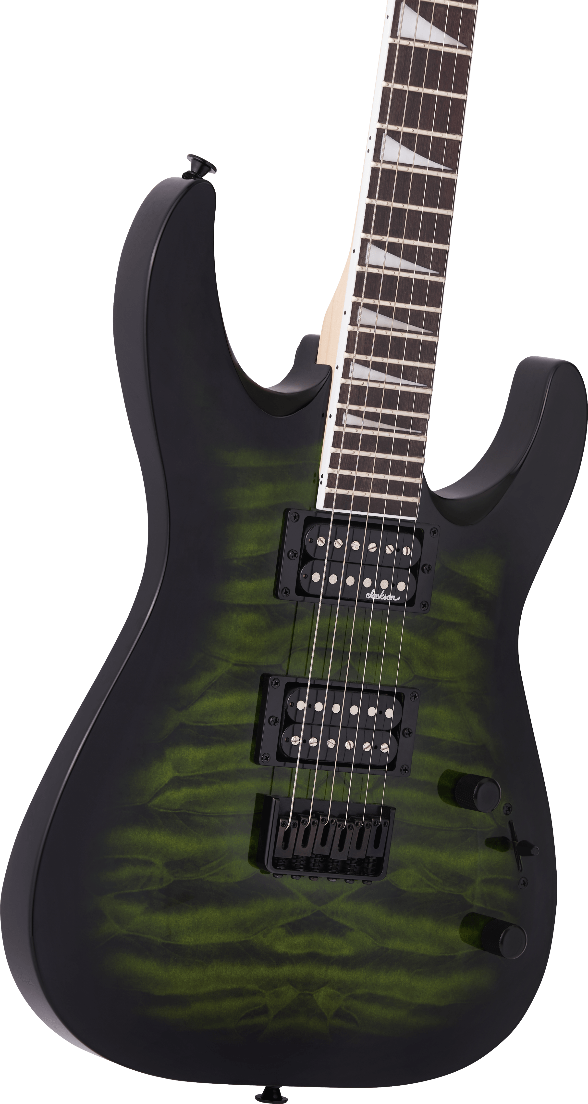 JS Series Dinky Arch Top JS32Q DKA HT Transparent Green Burst