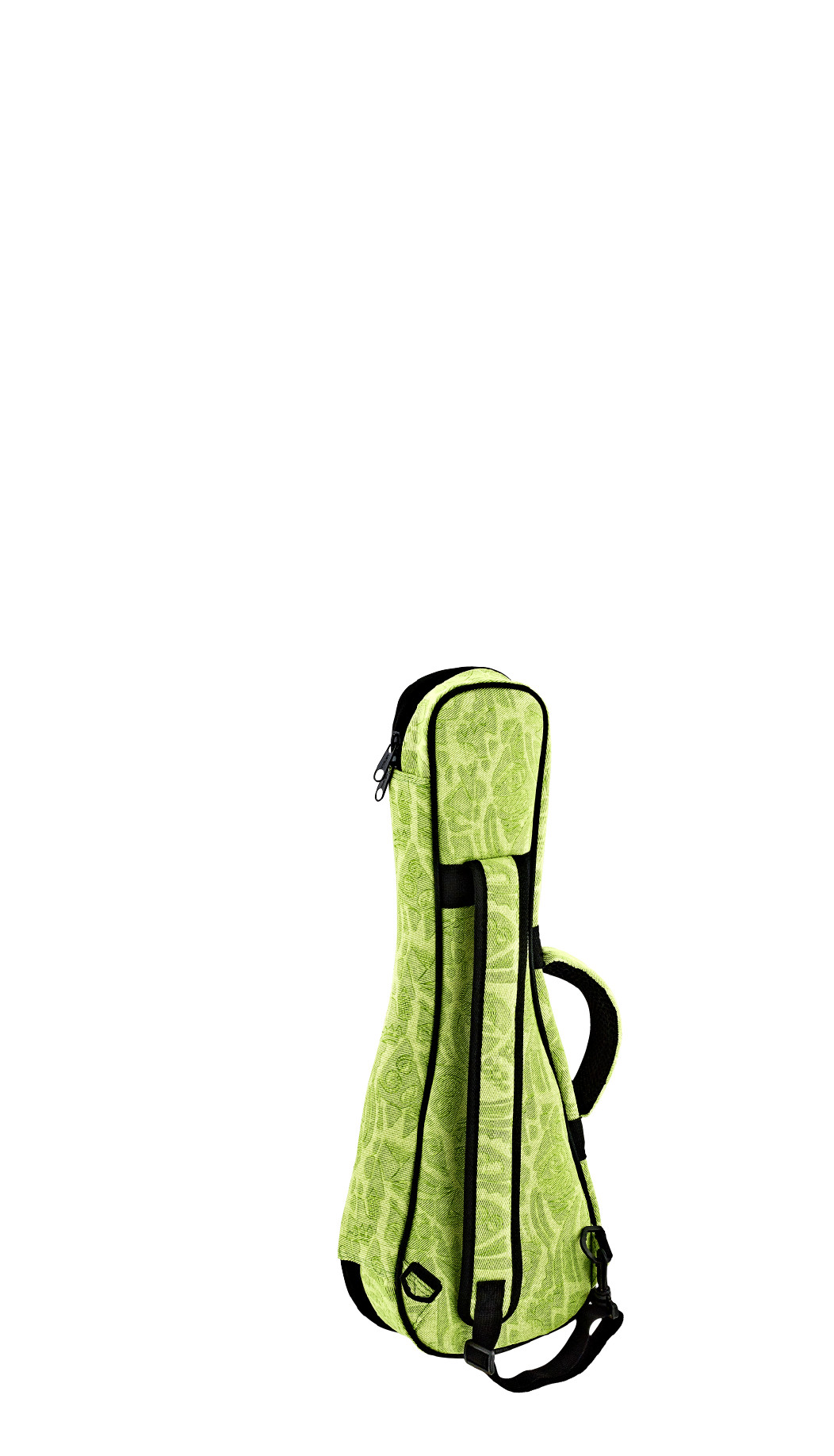 Gigbag f. Sopran Ukulelen Denim Look green