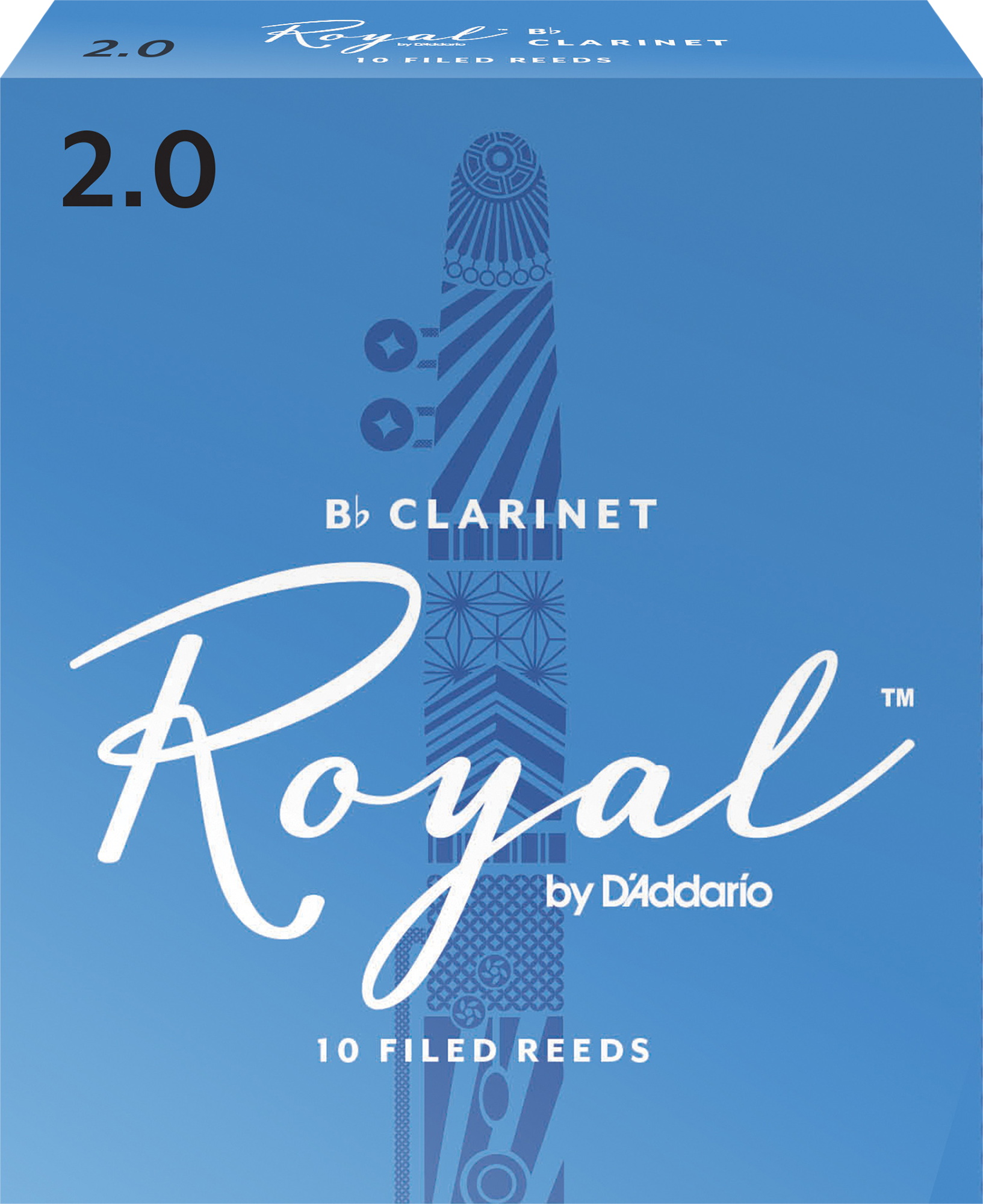 Royal Bb Klarinettenblätter 2,0 10er Packung