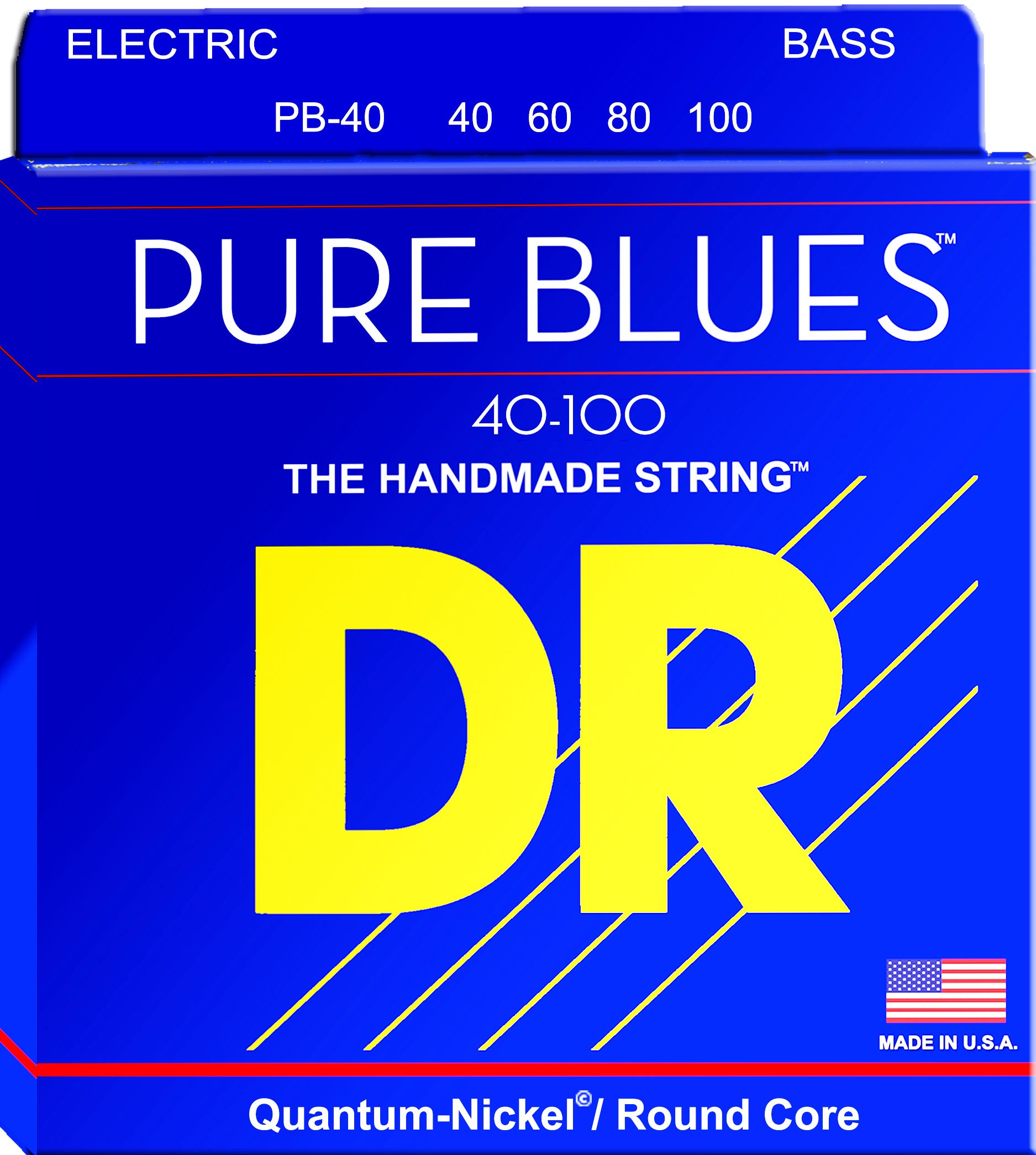 PURE BLUES PB-40 4-String, Light, .040-.100 Bass Saiten