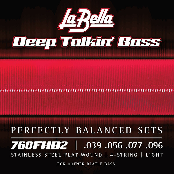 760 FHB2 Deep Talkin' Flatwound Beatle Bass 039 .056 .077 .096