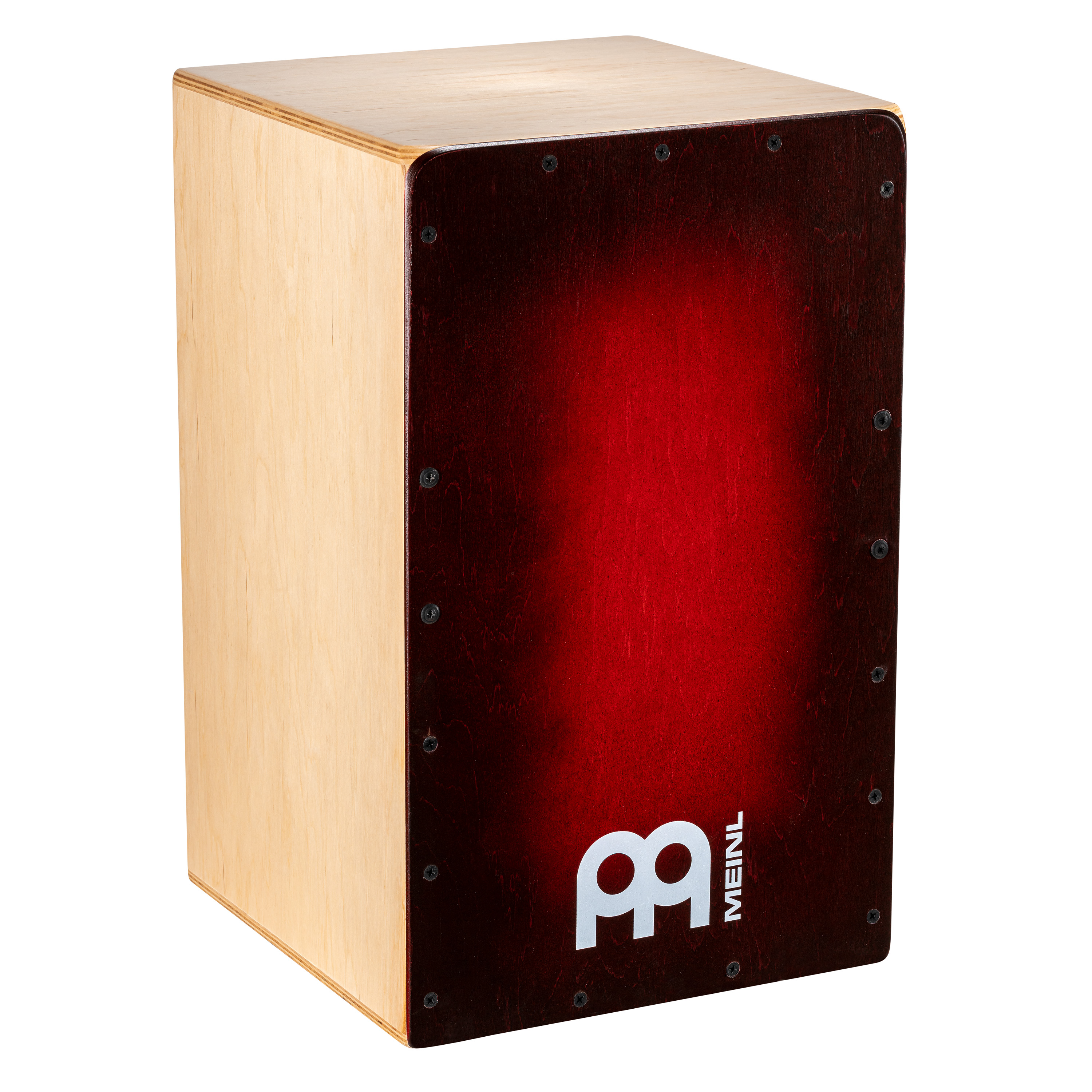 SC100RDB Snarecraft 100 Cajon Almond, Red Burst