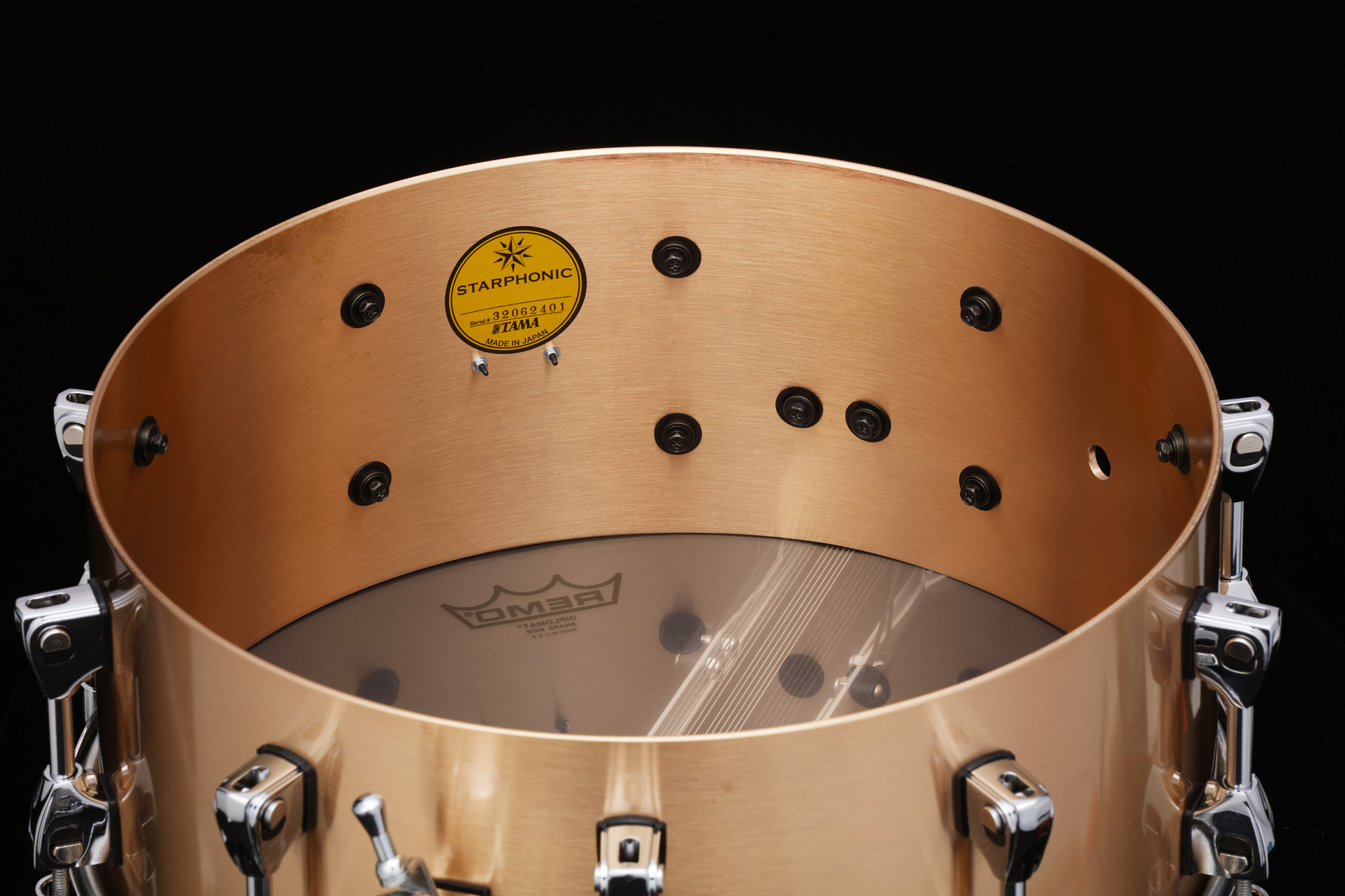 BP146 Bill Platt Signature Starphonic Concert Snare Drum - 14" x 6" Chrom HW Bell Brass