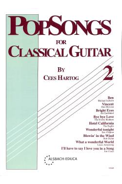 Pop songs 2 for classical guitar