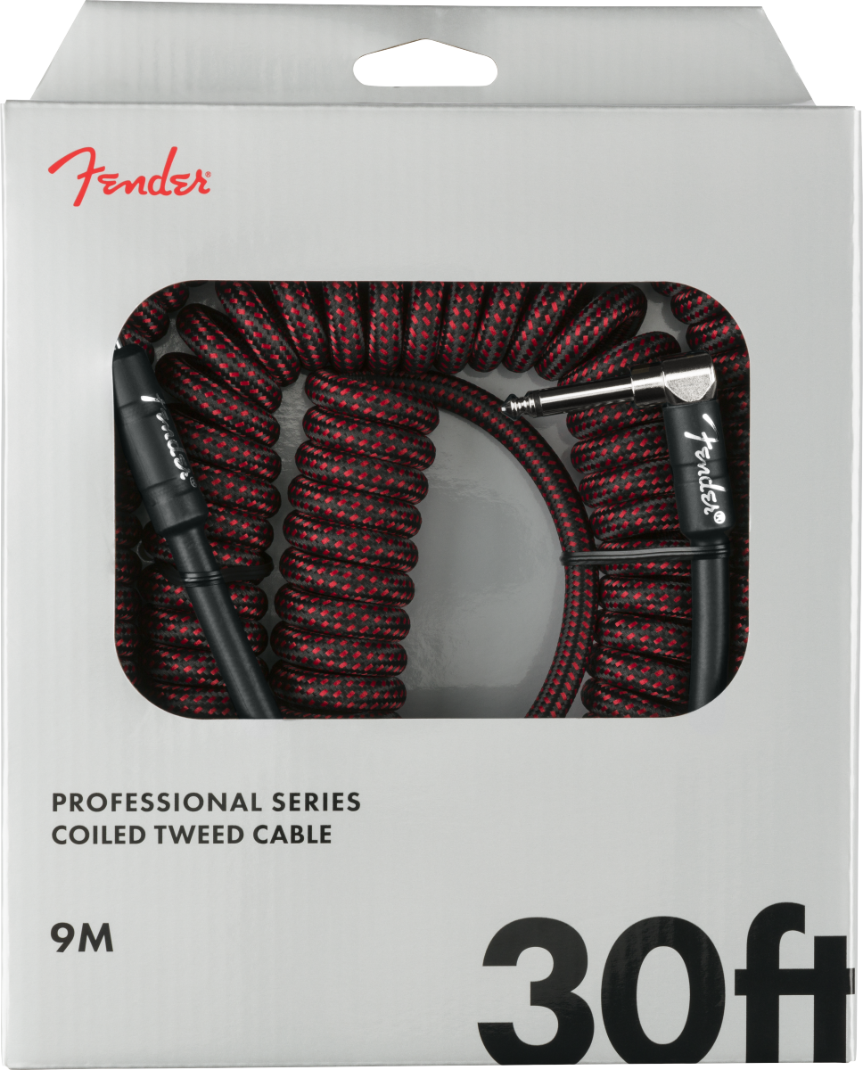 Professional Coil Cable 9m Red Tweed