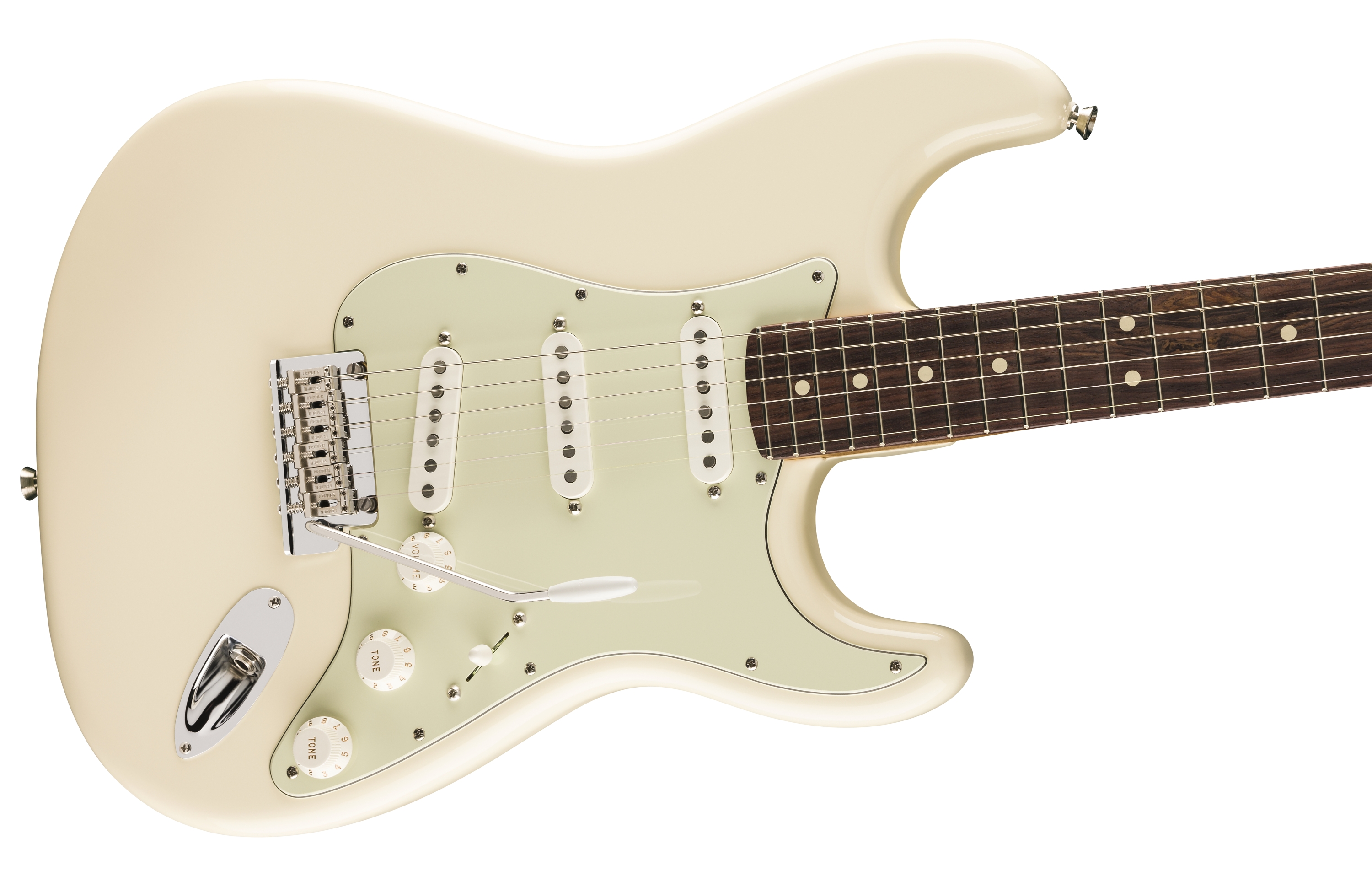 LTD American Professional II Strat Roasted Maple Neck Olympic White