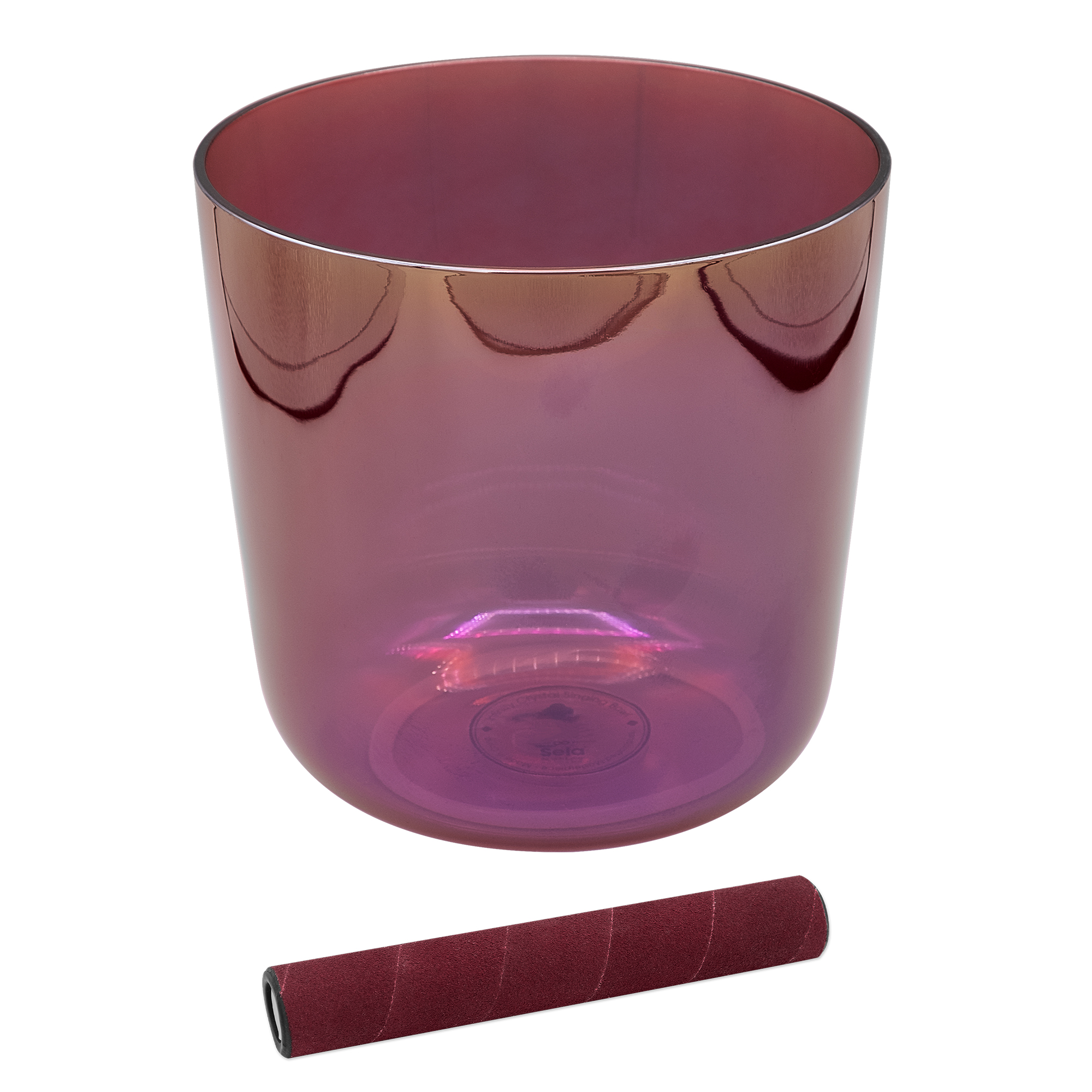 Infinity Singing Bowl - B4, Purple, 5.25" 432 Hz Kristallklangschale