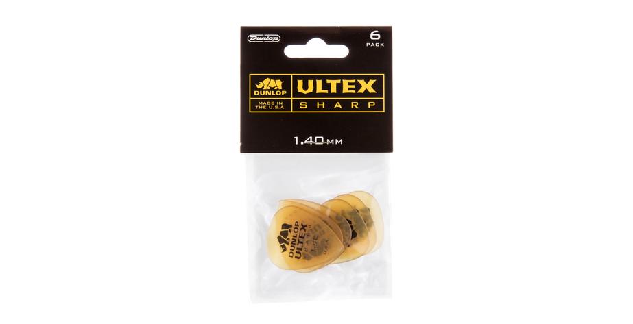 Ultex Sharp Picks, Player's Pack, 6 pcs., amber, 1.40 mm amber, 1.40 mm