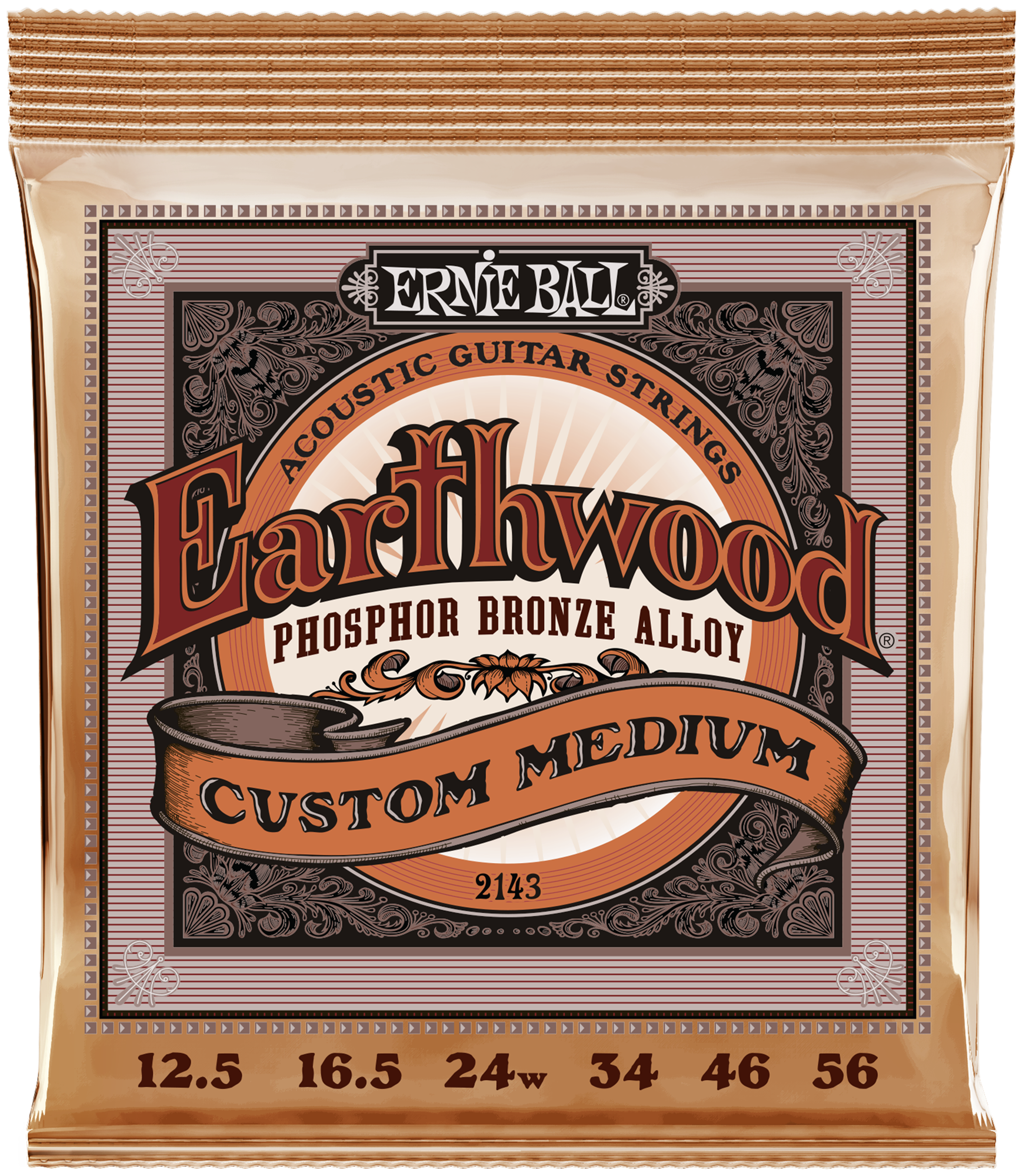 EB2143 Earthwood Phosphor Bronze Custom Medium 12,5-56