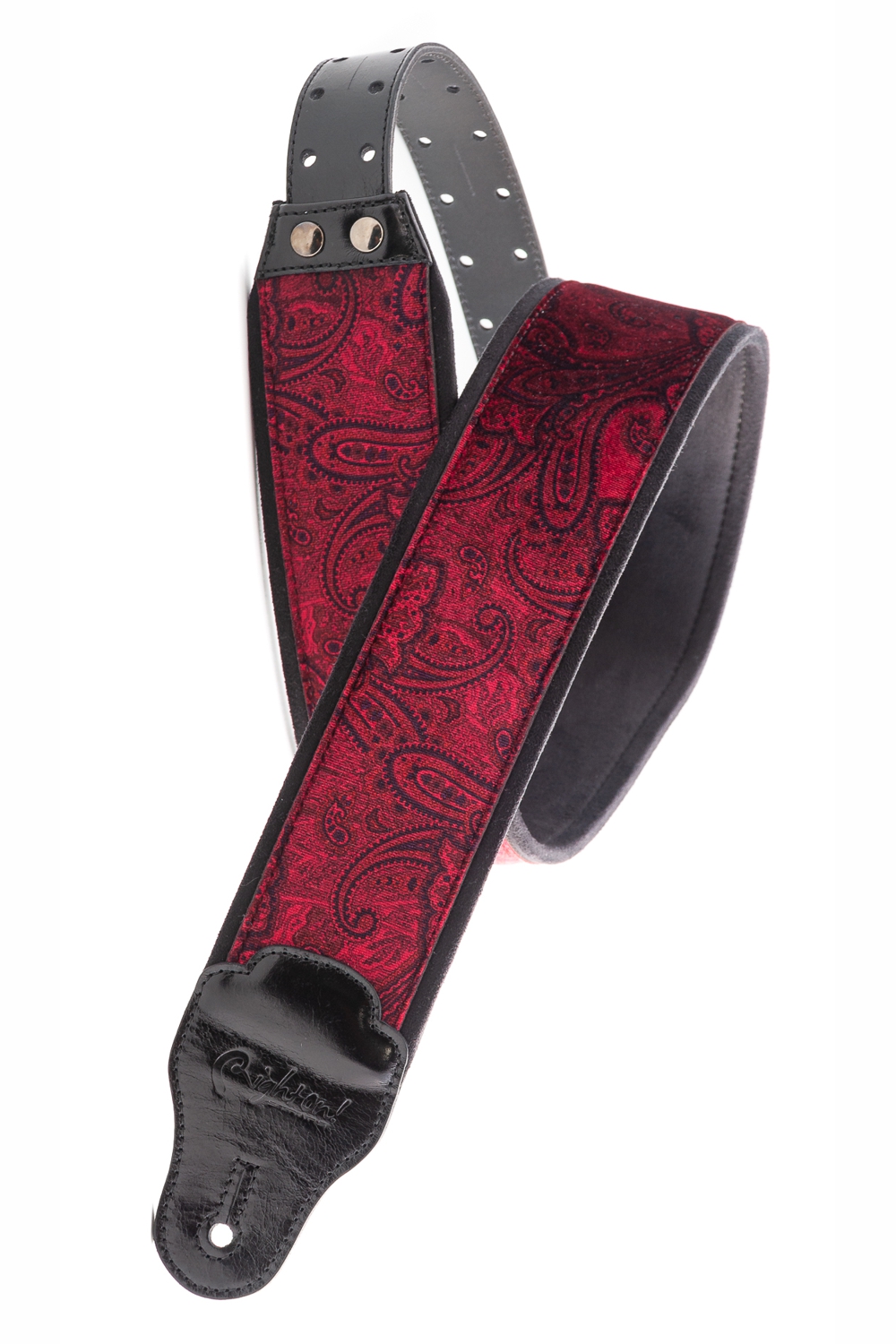 Paisley Velvet-70 red