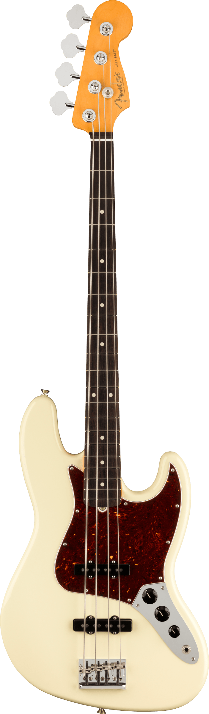 American Professional II Jazz Bass Rosewood Fingerboard, Olympic White