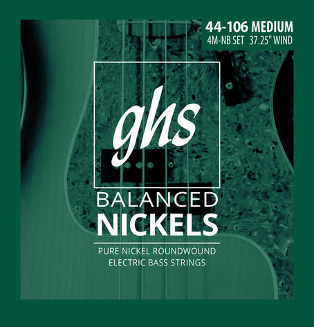 Balanced Nickels  4M-NB Bass String Set 4-String, Medium, .044-.106