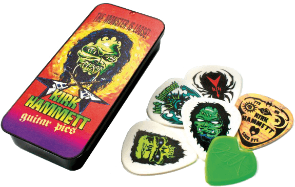 Kirk Hammett Monster Loose Pick Tin, 6 Picks, 0.88 mm