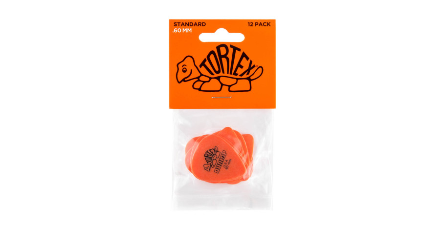 Tortex Standard Picks, orange, 0.60 mm 12 pcs., Player's Pack