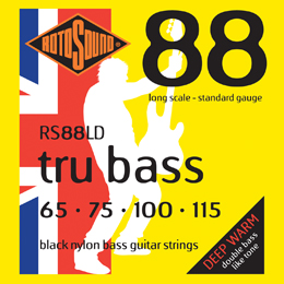 RS88LD True Bass Black Nylon Flatwound 65 75 100 115