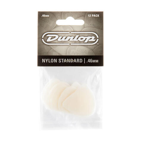 Nylon Standard Picks, Player's Pack, 12 pcs., cream, 0.46 mm