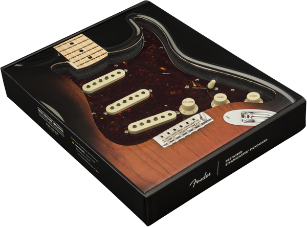 Pre-Wired Strat Pickguard, Tex-Mex Tortoise Shell