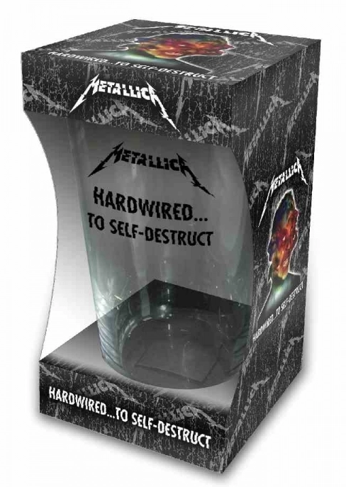 Trinkglas Metallica Hardwired To Self Destruct