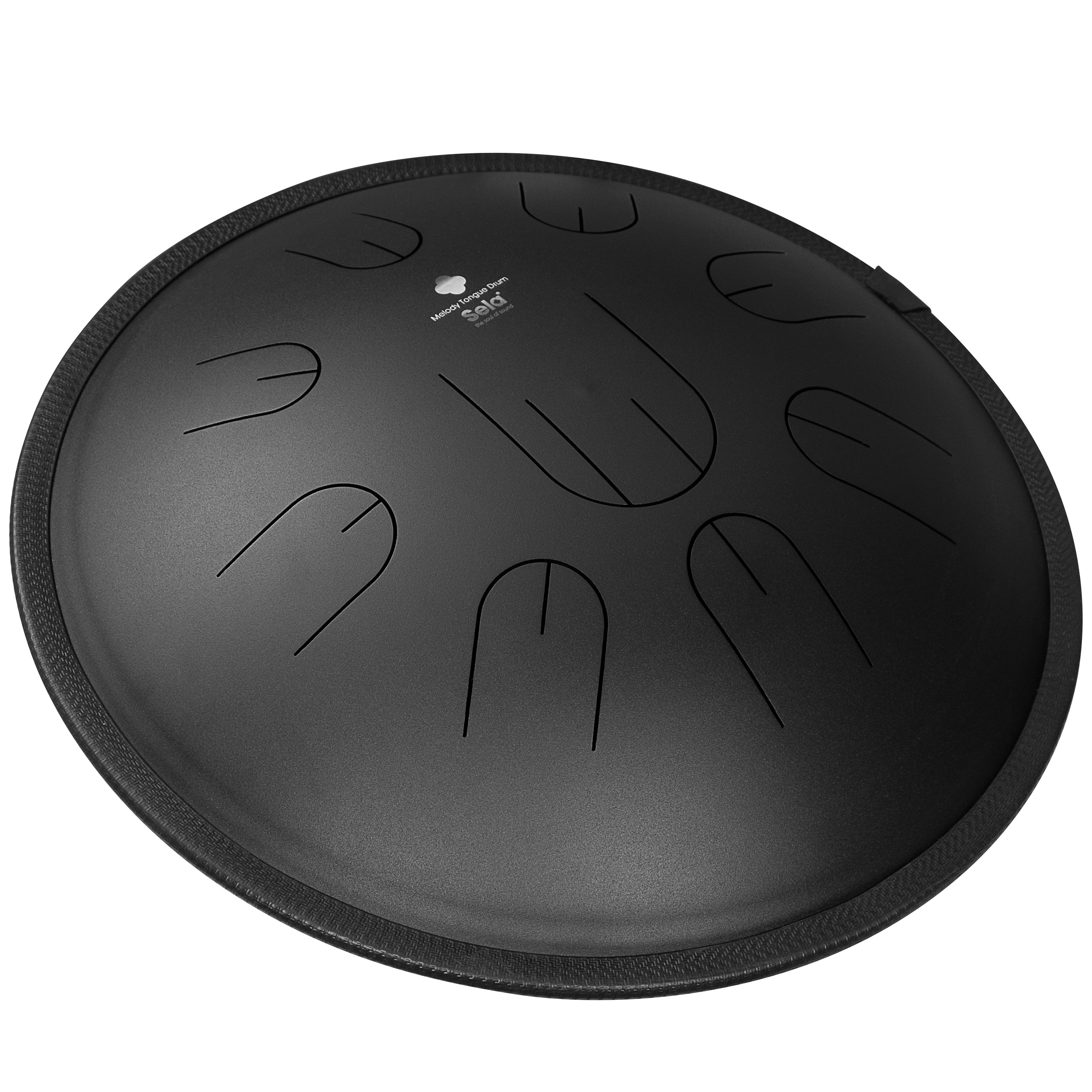 Melody Tongue Drum 14" D Kurd Black incl. carrying bag