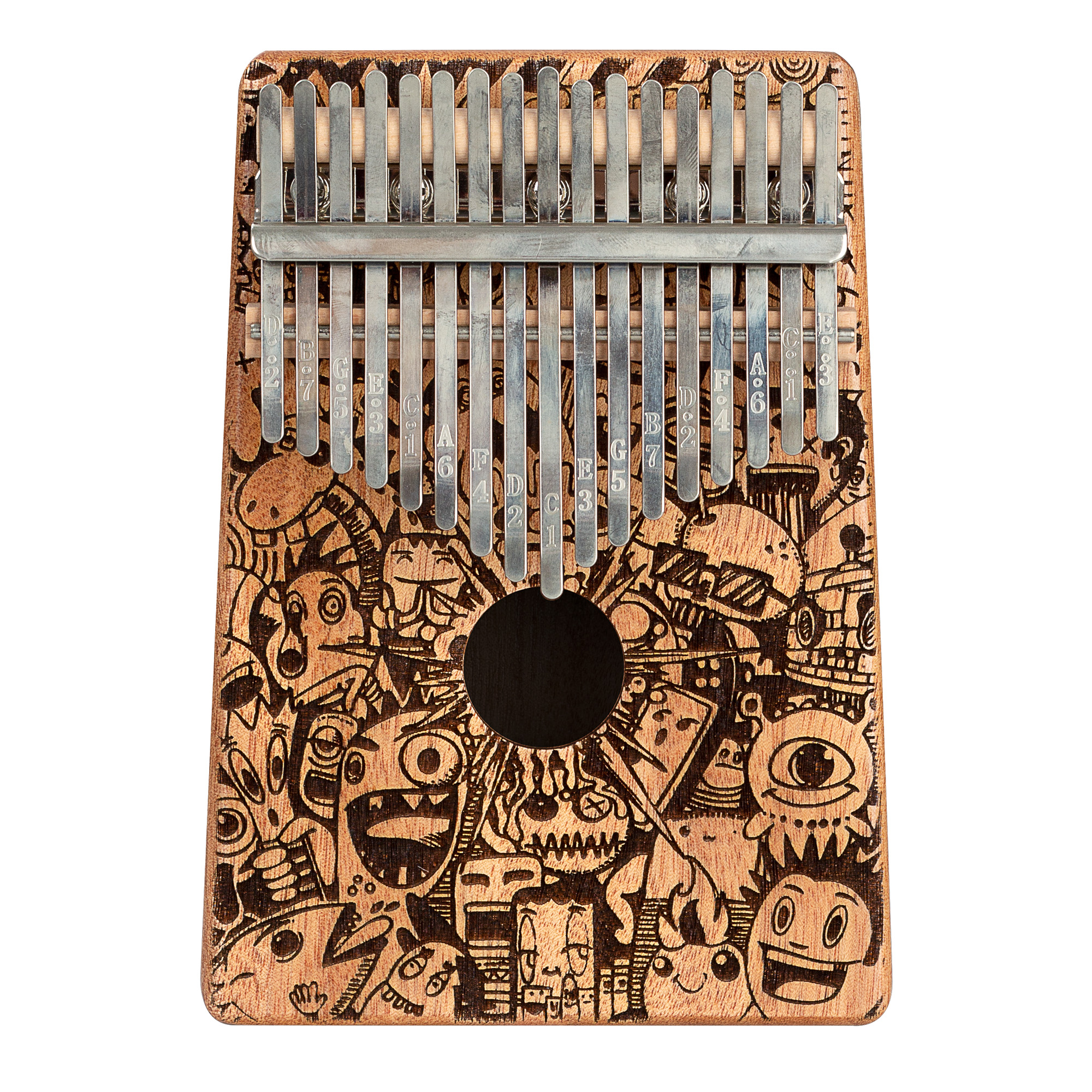 Art Series Kalimba 17 Little Monster Laser