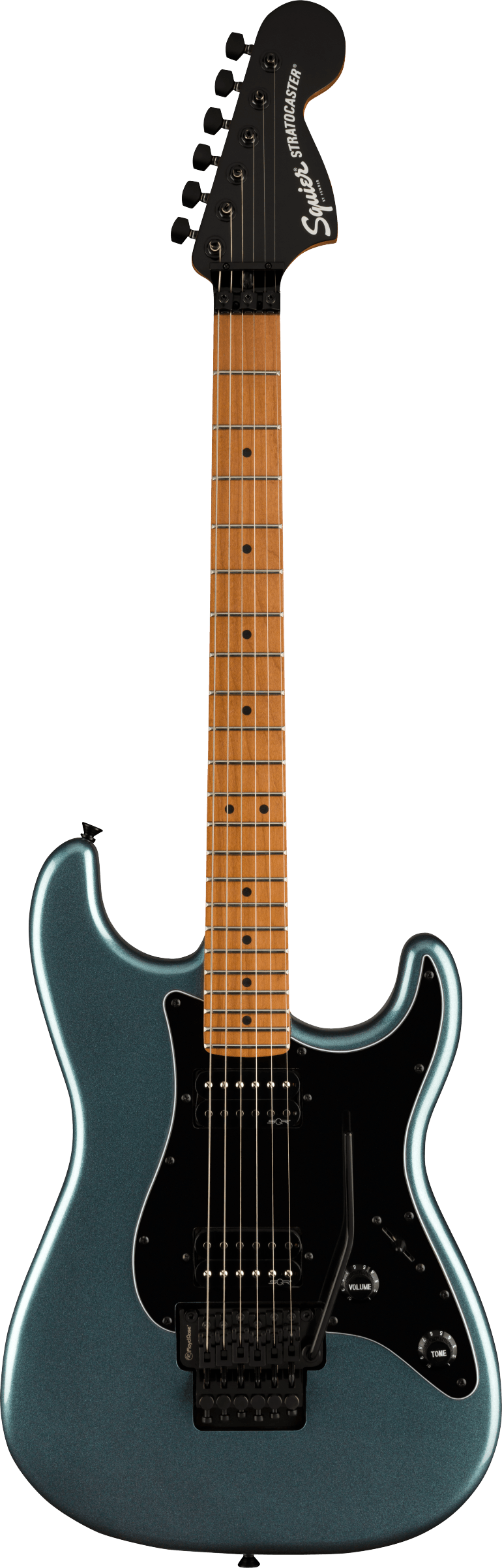 Contemporary Stratocaster HH FR Roasted Maple Fingerboard, Gunmetal Metallic