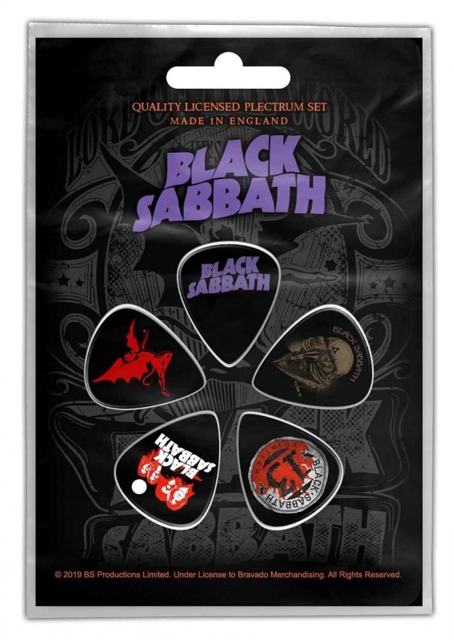 Black Sabbath Purple Logo Plektrum Pack