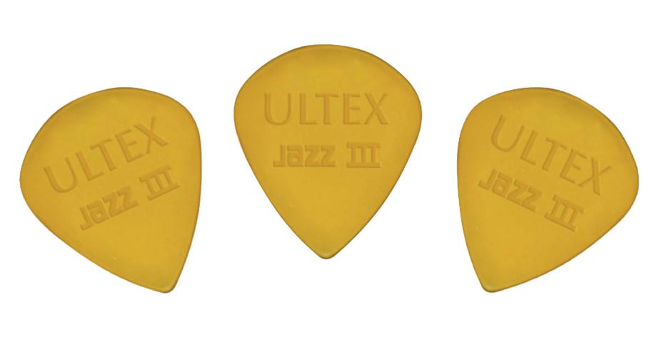 Ultex Jazz III Picks, Player's Pack 6 pcs., amber, 1.38 mm