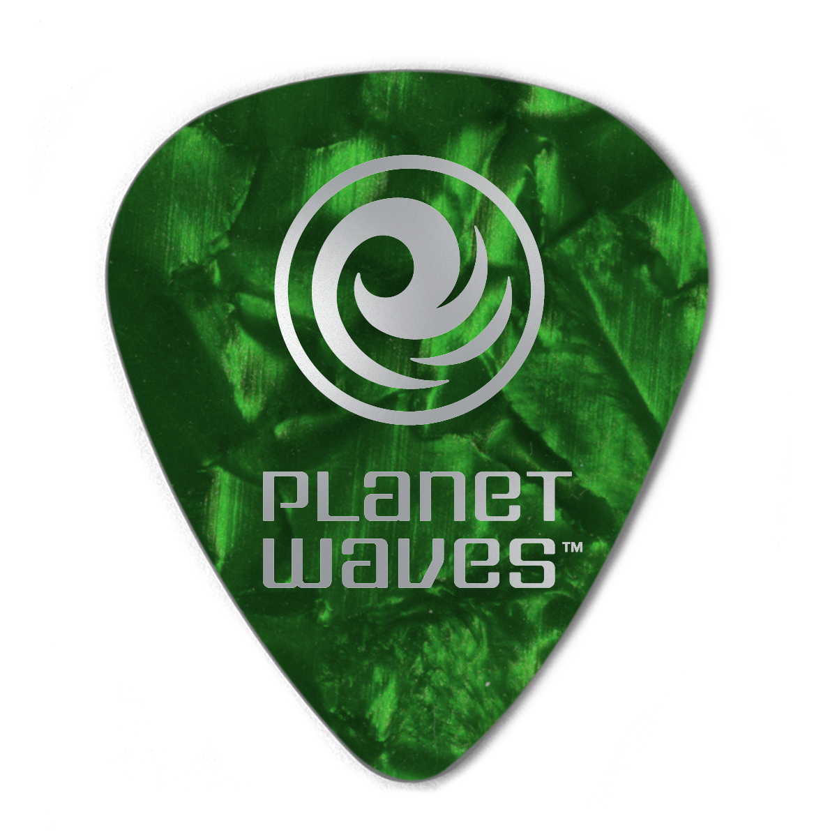 Pearl Celluloid Picks Farbe: Green Pearl Celluloid 100ST