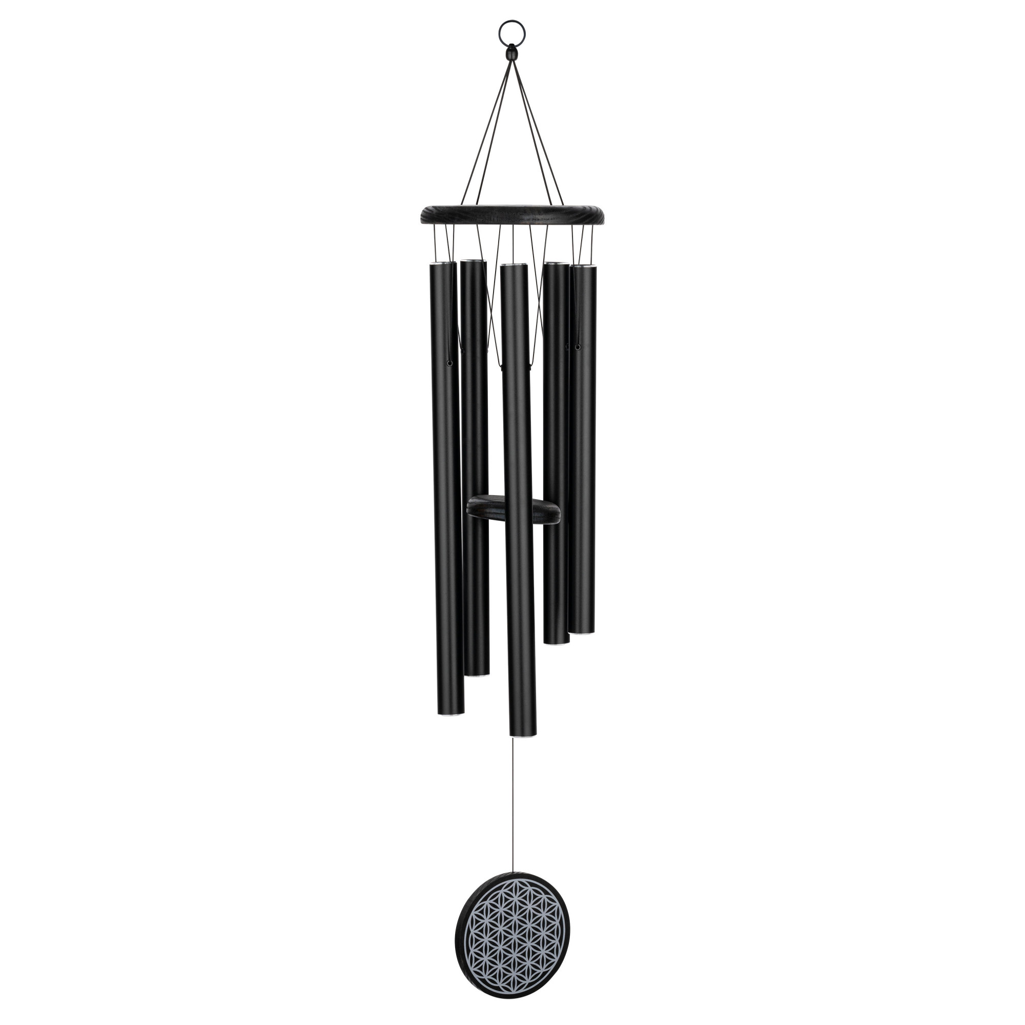 FOLMC36BK Sonic Energy Flower of Life Meditation Chime, 36" / 90 cm, 432 Hz, Schwarz