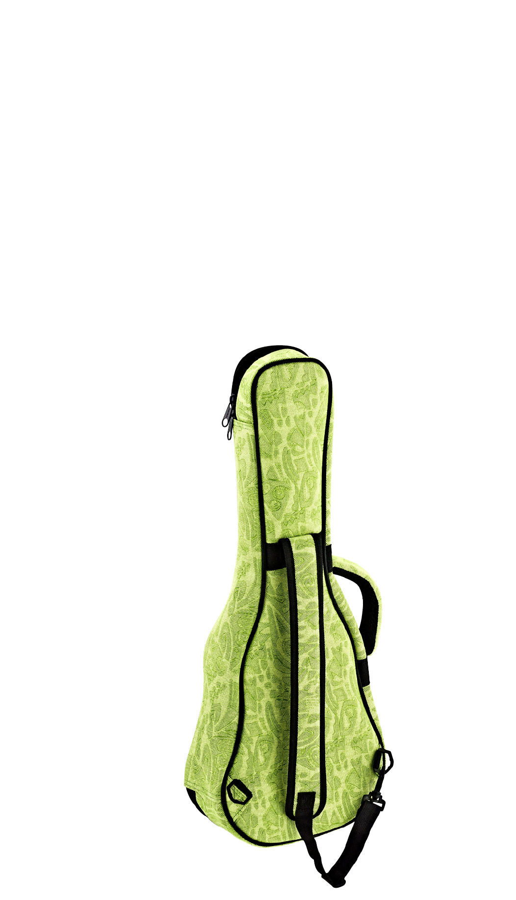 Gigbag f. Konzert Ukulelen Denim Look Green