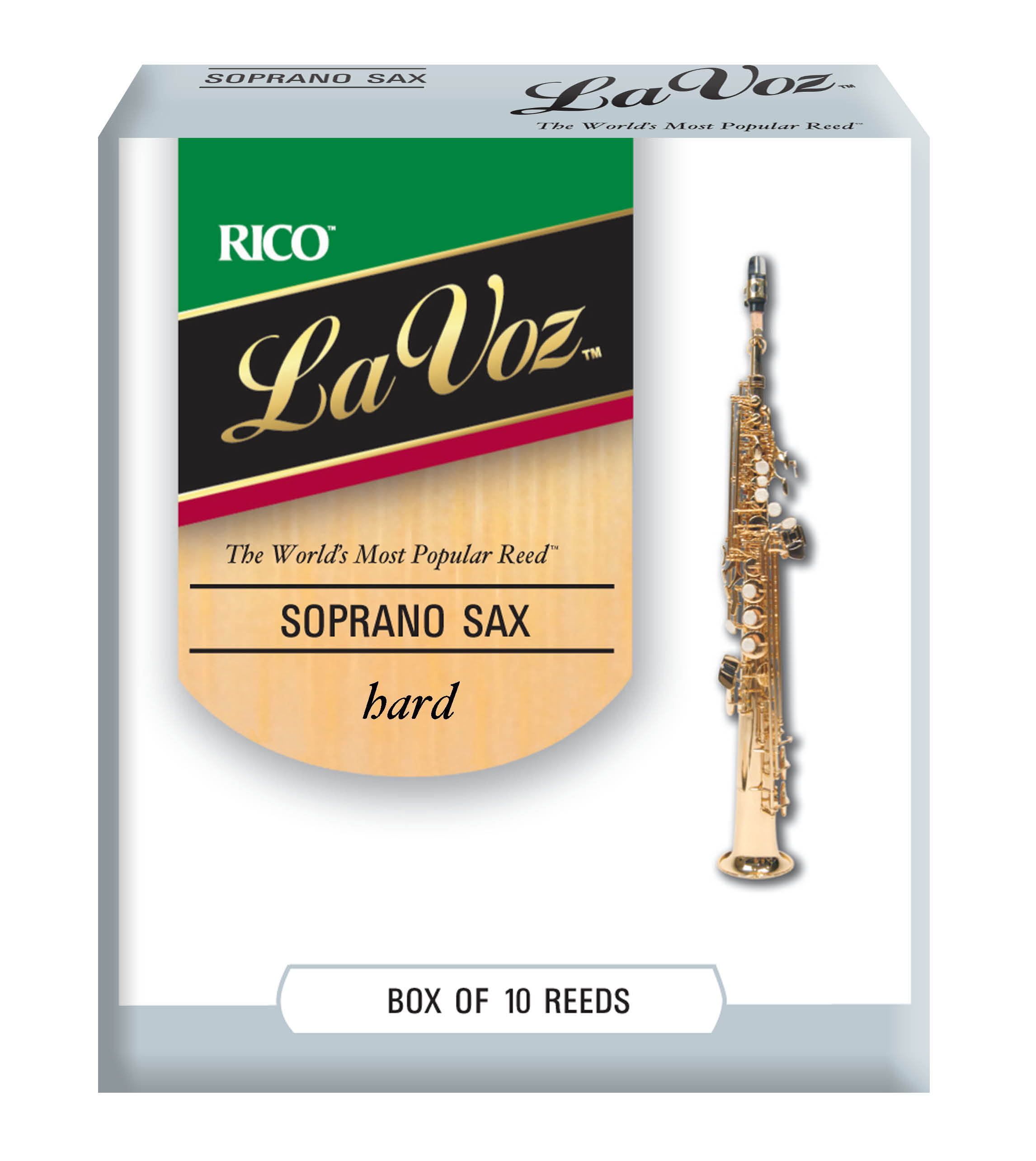 La Voz Sopransaxophonblätter H 10er Packung