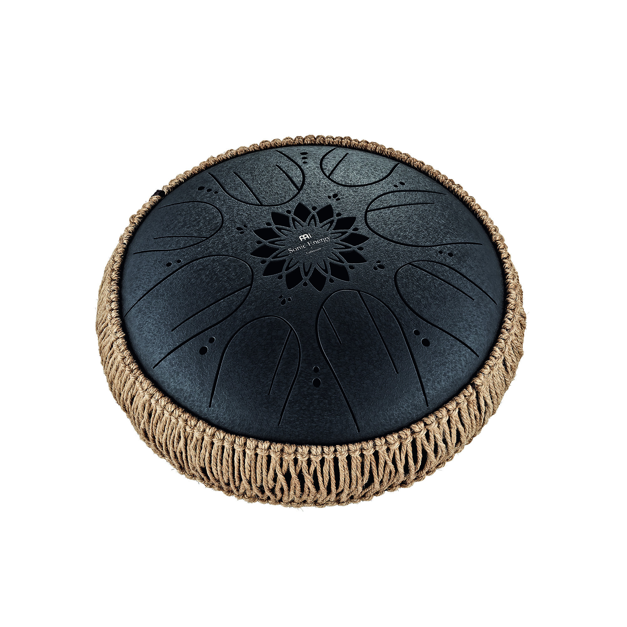 Sonic Energy Medium Octave Steel Tongue Drum, Schwarz, H Moll (432 Hz), 8 Töne, 10" / 25 cm