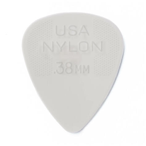 Nylon Standard Picks, Player's Pack, 12 pcs., white, 0.38 mm