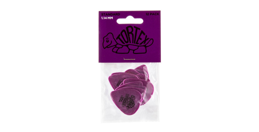 Tortex Standard Picks, purple, 1.14 mm 12 pcs., Player's Pack