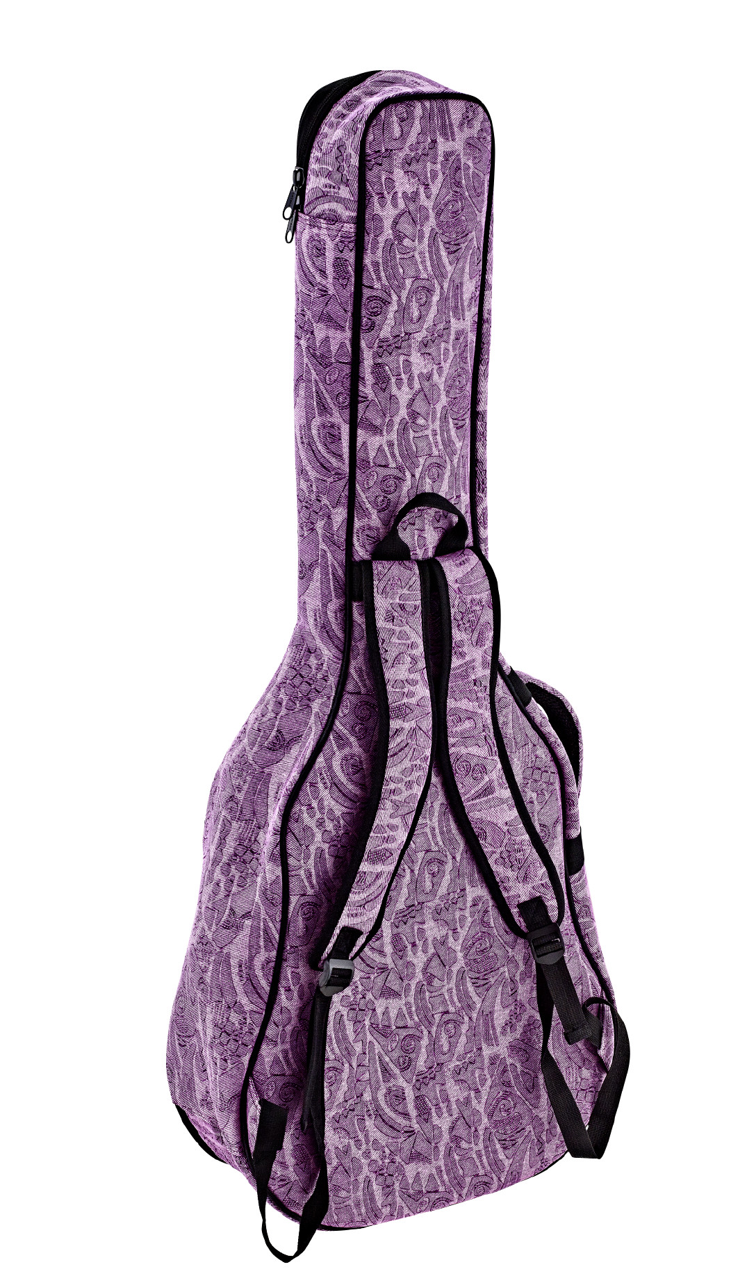 Gigbag f. 4/4 Gitarre Denim Look Purple