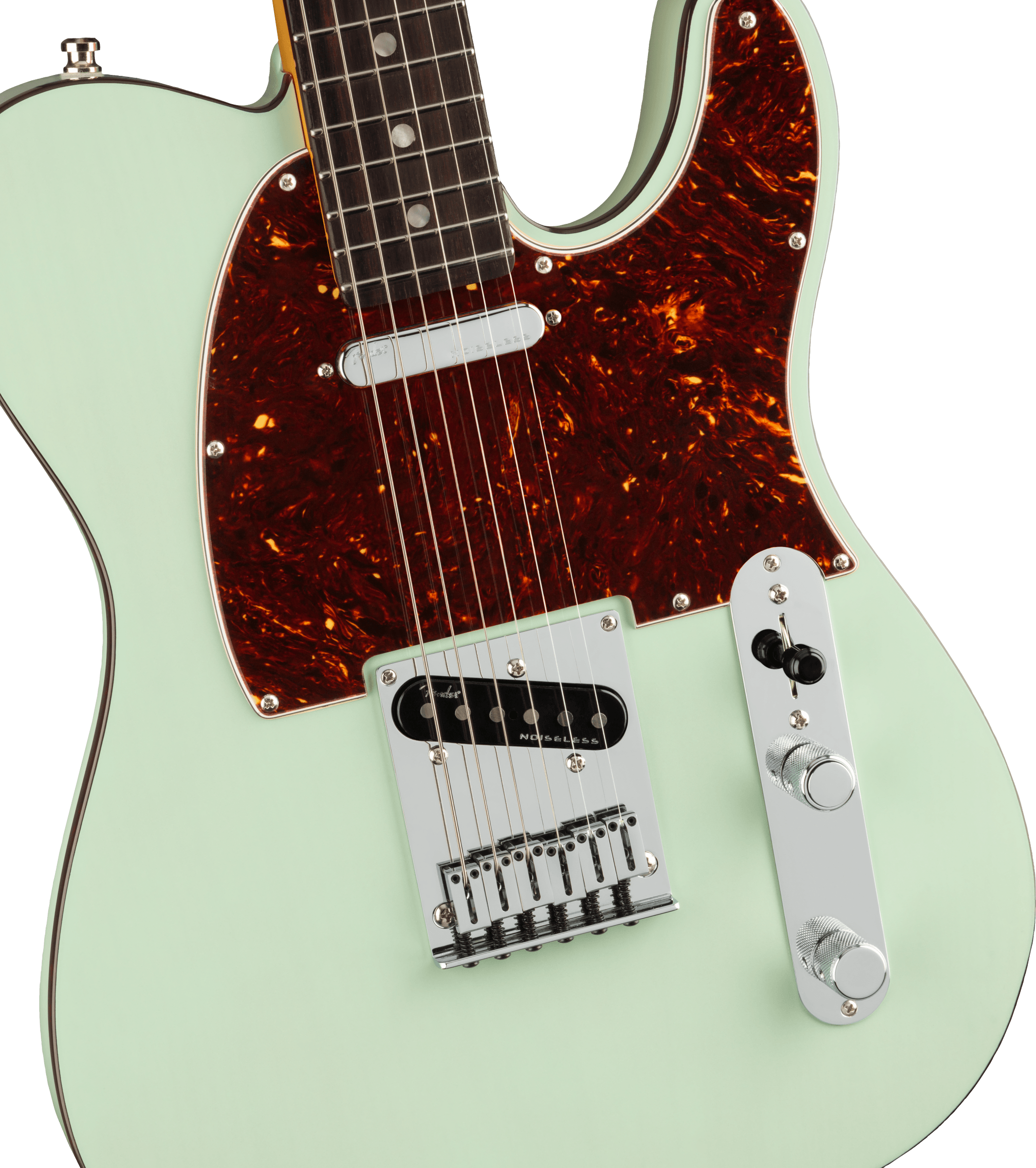 Ultra Luxe Telecaster Rosewood Fingerboard, Transparent Surf Green