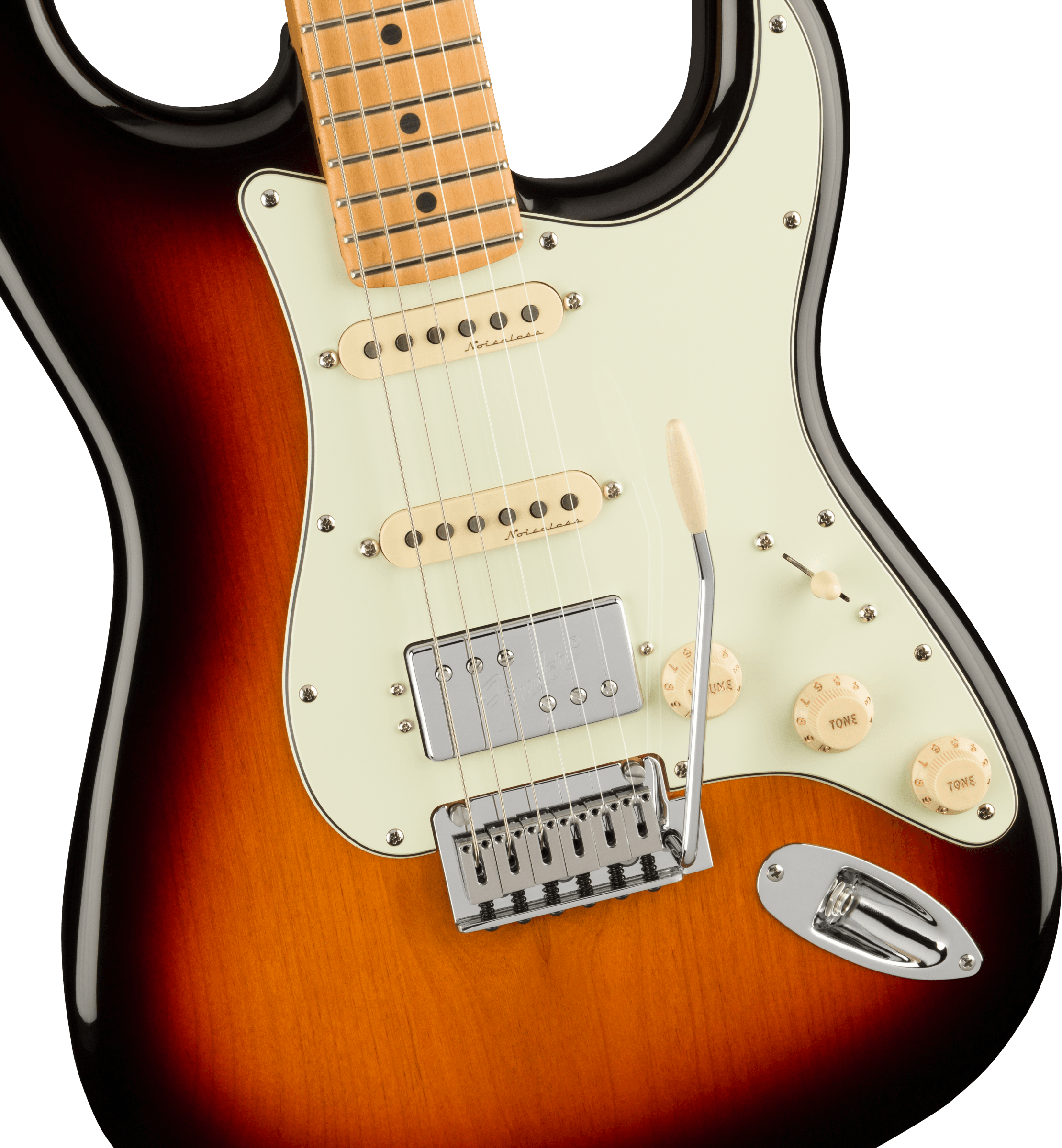 Player Plus Stratocaster, HSS, MN, 3-Color Sunburst