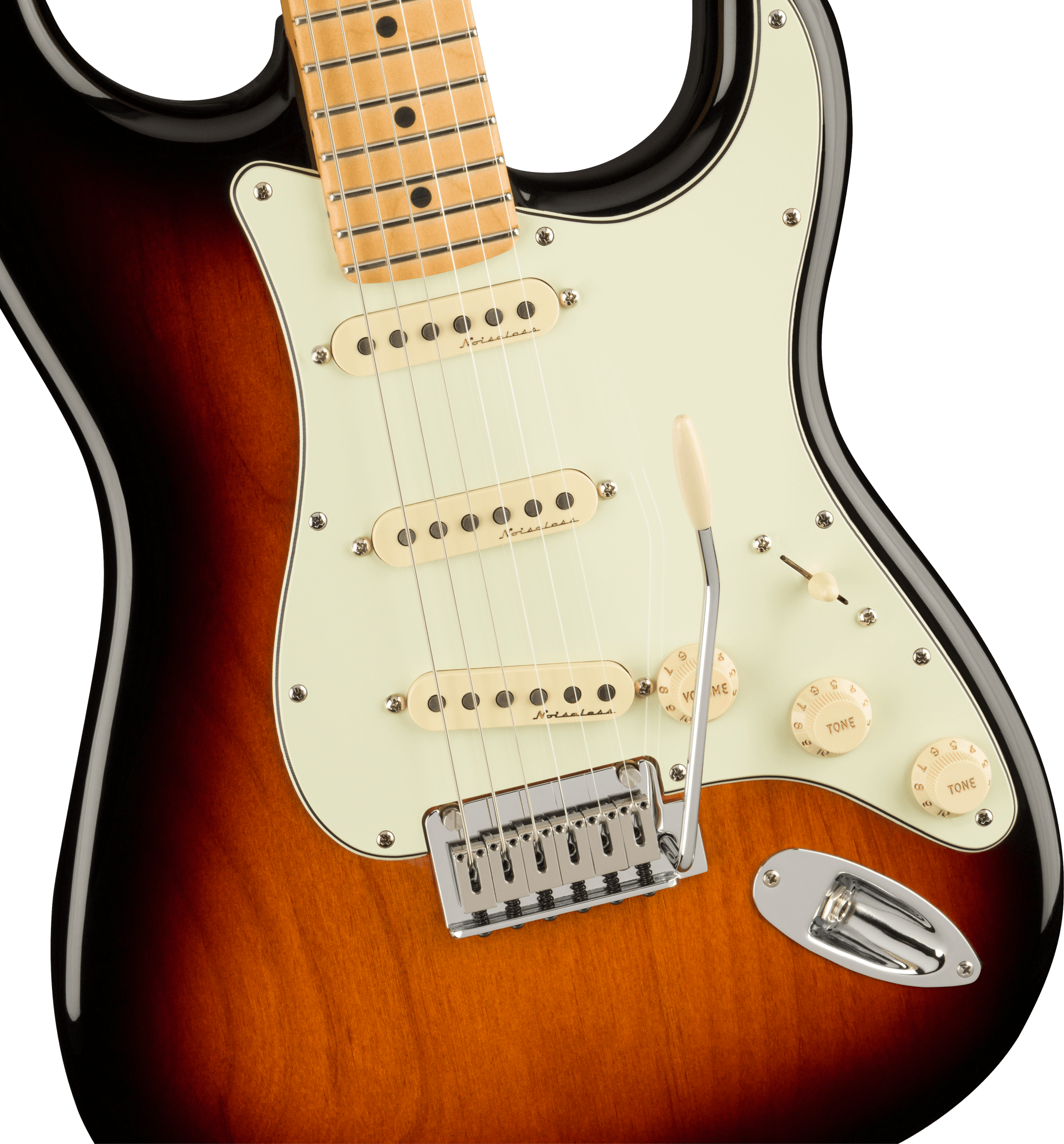 Player Plus Stratocaster, MN, 3-Color Sunburst