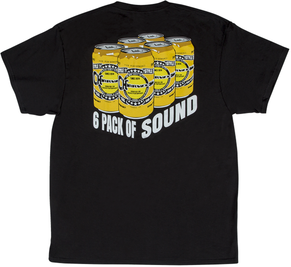 6 Pack of Sound T-Shirt, Black Größe S