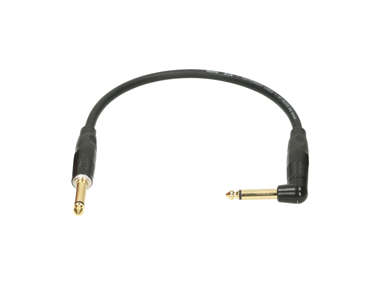 Kik Patchkabel, Pedal Patcher 30cm Winkelstecker, Goldkontakt