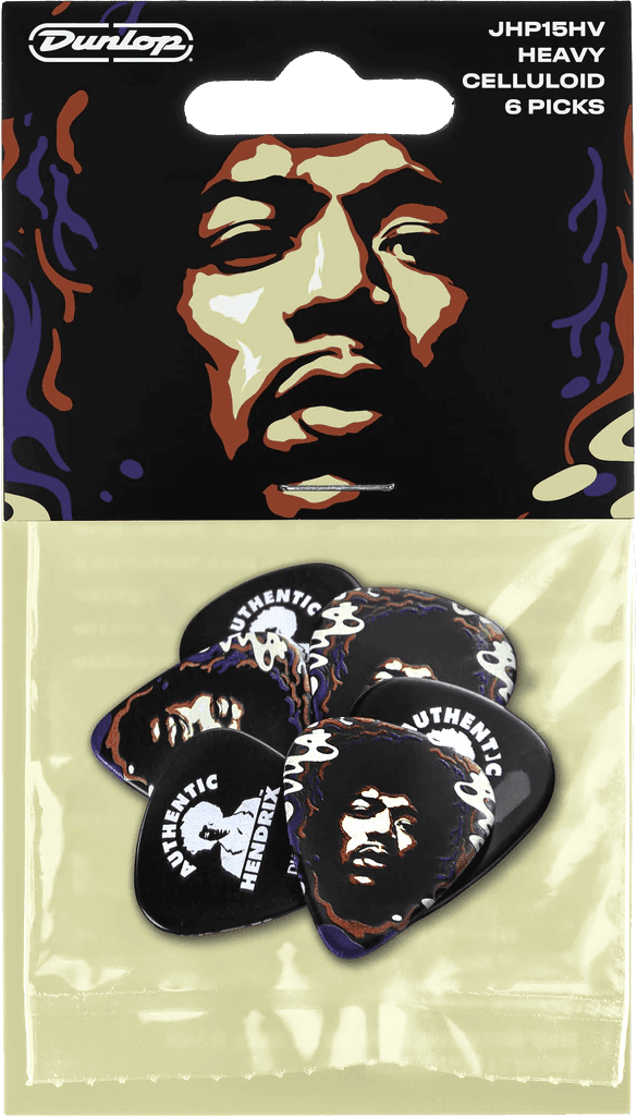 Plektrum Jimi Hendrix Star, heavy, Player's Pack 6 Stck.