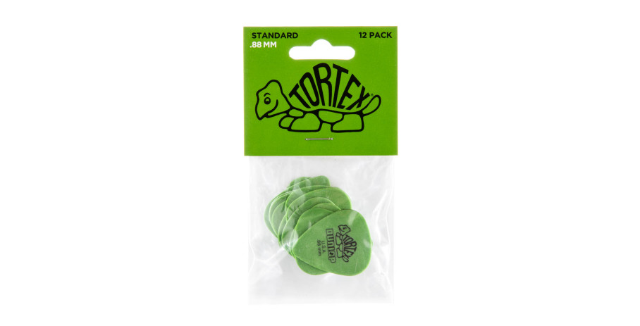 Tortex Standard Picks, green, 0.88 mm 12 pcs., Player's Pack